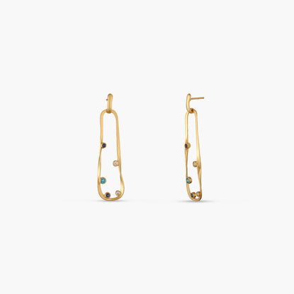 Coastline Tranquil Silver Drop Earrings