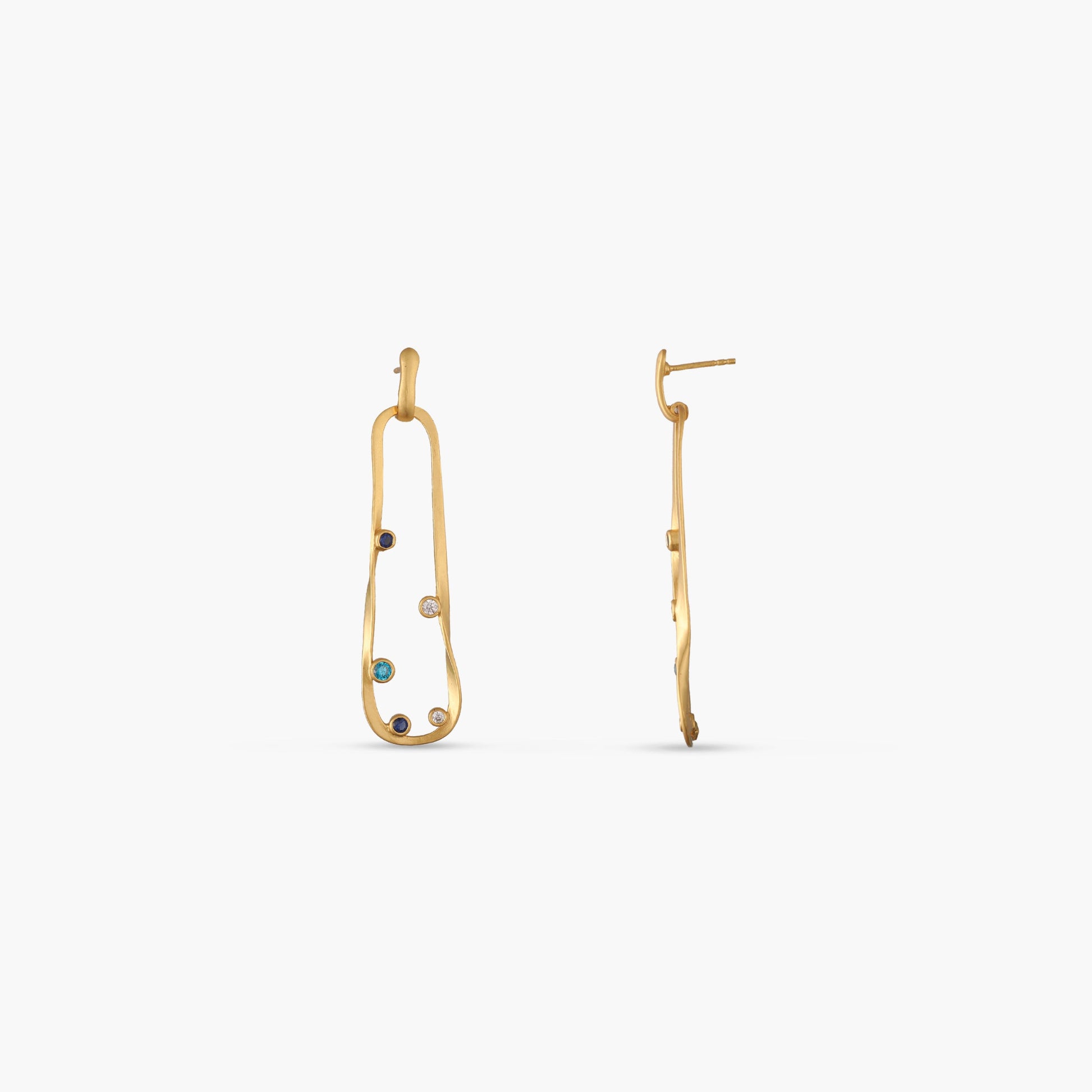 Coastline Tranquil Silver Drop Earrings