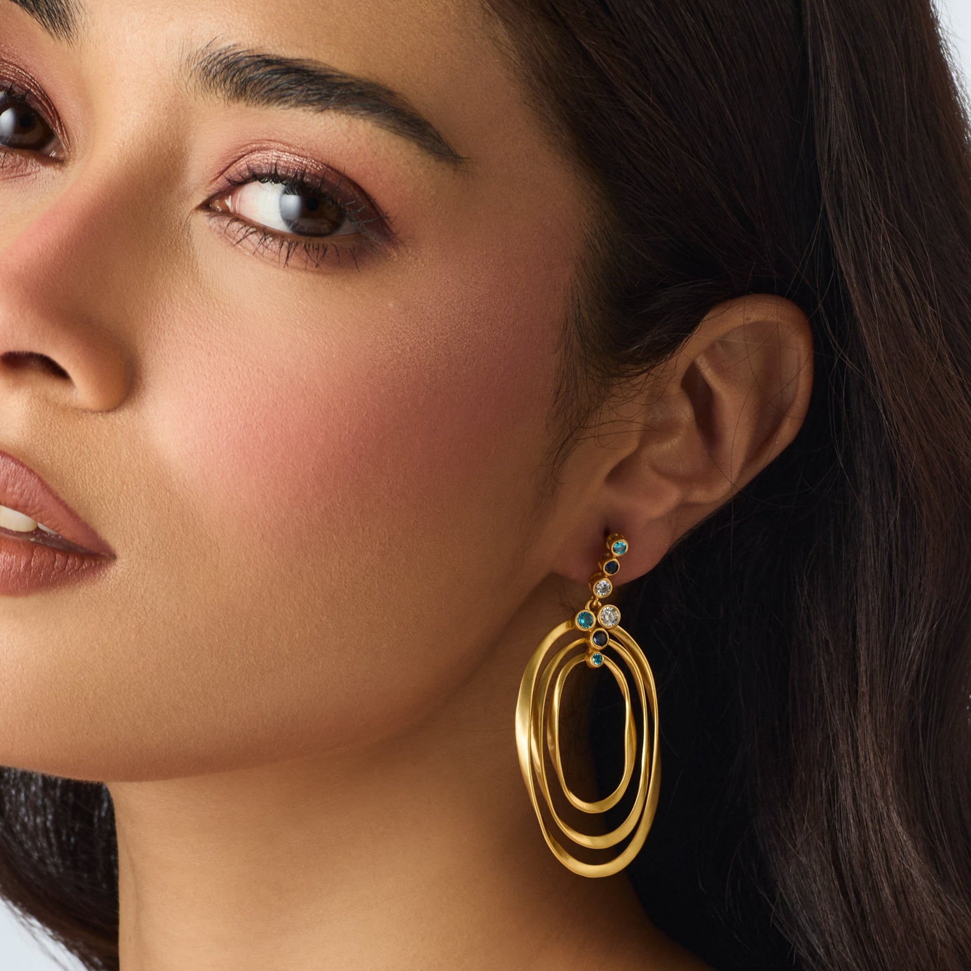 Coastline Mael Silver Drop Earrings