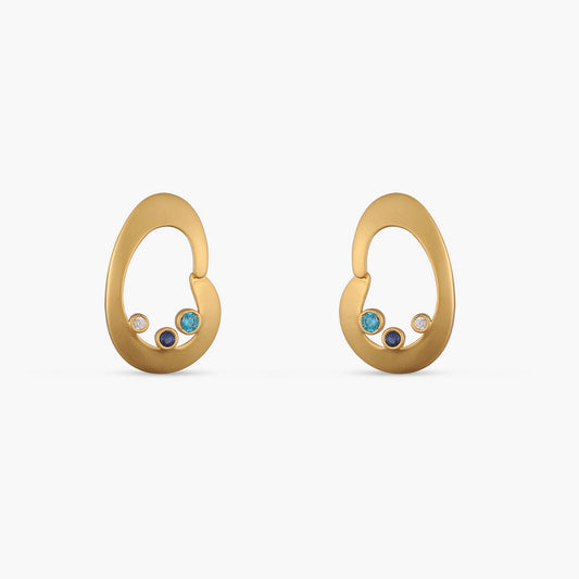 Coastline Nira Silver Stud Earrings