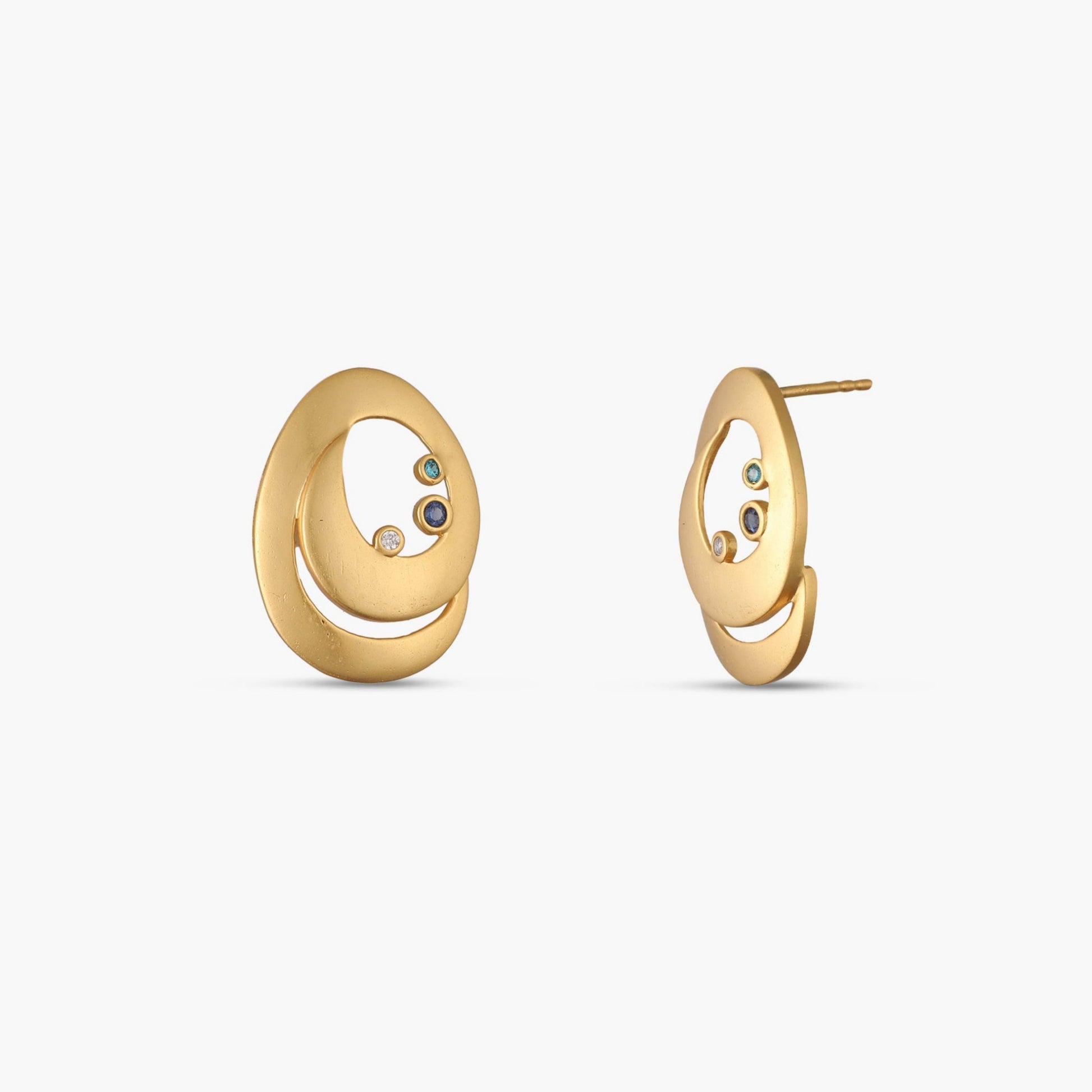 Coastline Cove Silver Stud Earrings