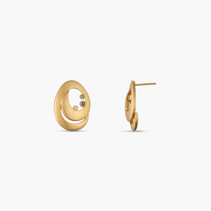 Coastline Cove Silver Stud Earrings