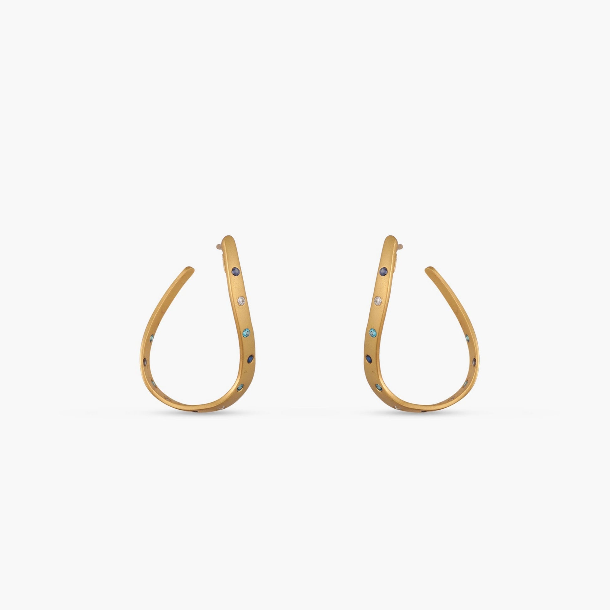 Coastline Elva Silver Hoop Earrings