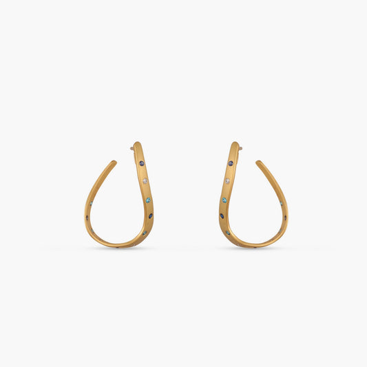 Coastline Elva Silver Hoop Earrings