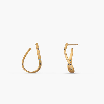 Coastline Elva Silver Hoop Earrings