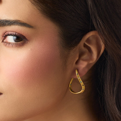 Coastline Elva Silver Hoop Earrings