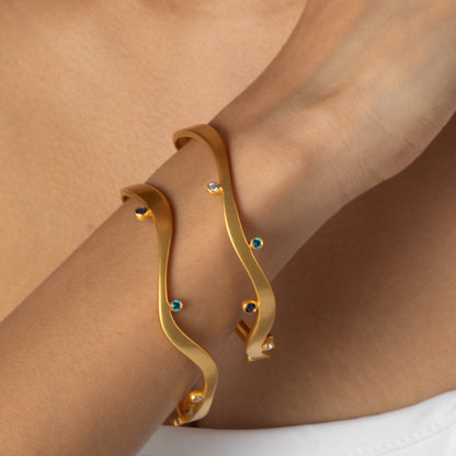 Coastline Oceanique Silver Bangles