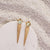 Dune Edge Silver Drop Earrings