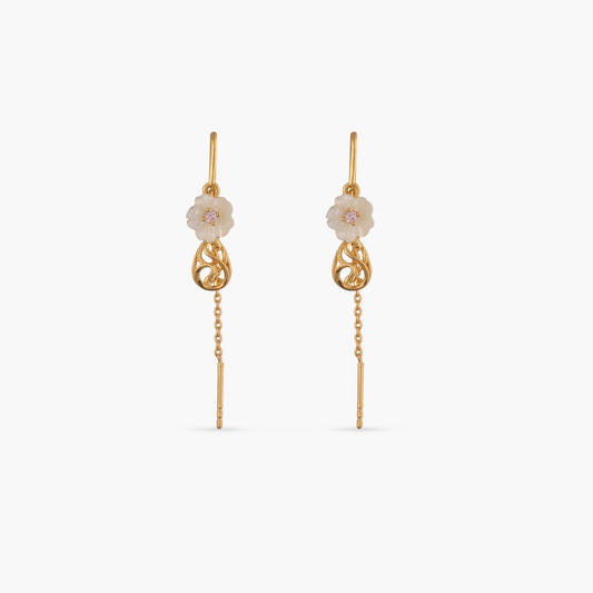 Blosso Veil Silver Threader Earrings
