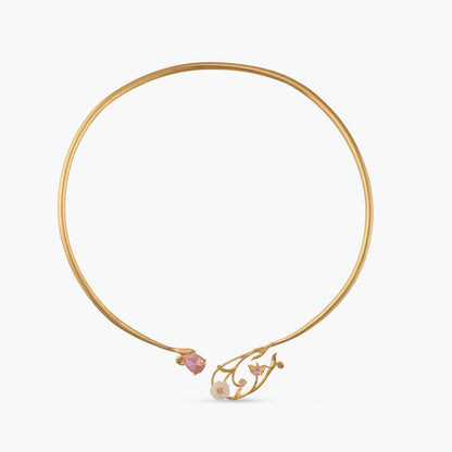 Blossom Veil Delicate Silver Hasli Necklace