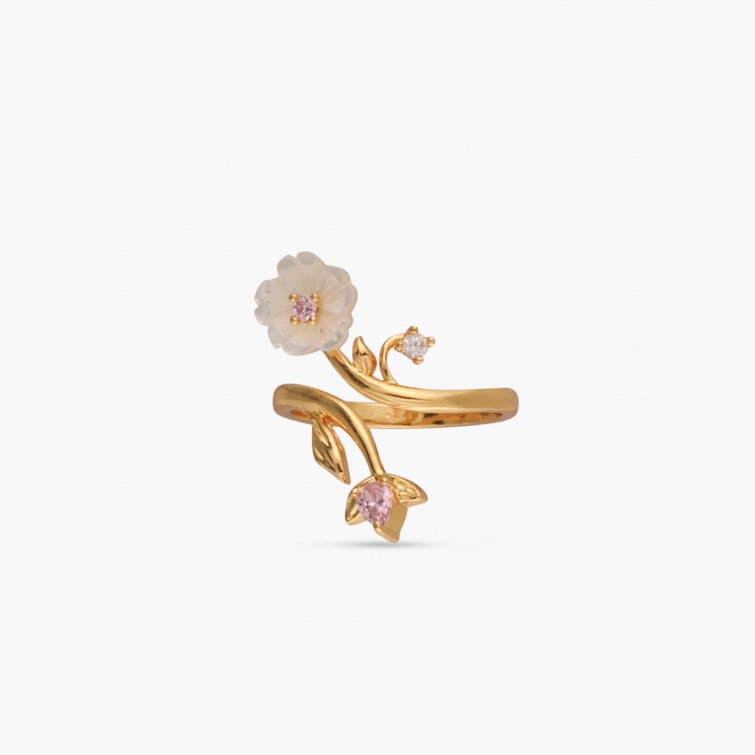 Blossom Veil Elegant  Silver Finger ring