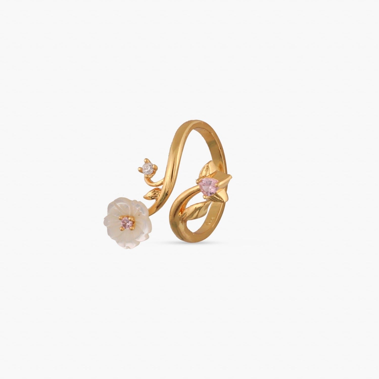 Blossom Veil Elegant  Silver Finger ring