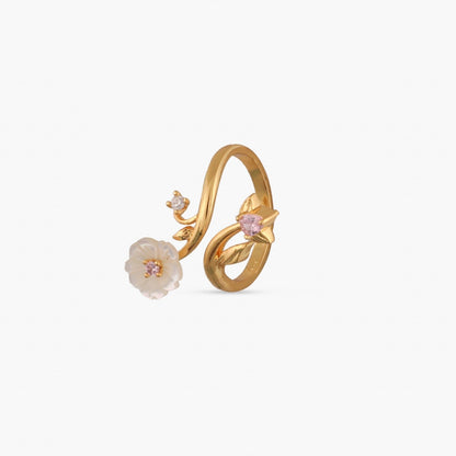Blossom Veil Elegant  Silver Finger ring