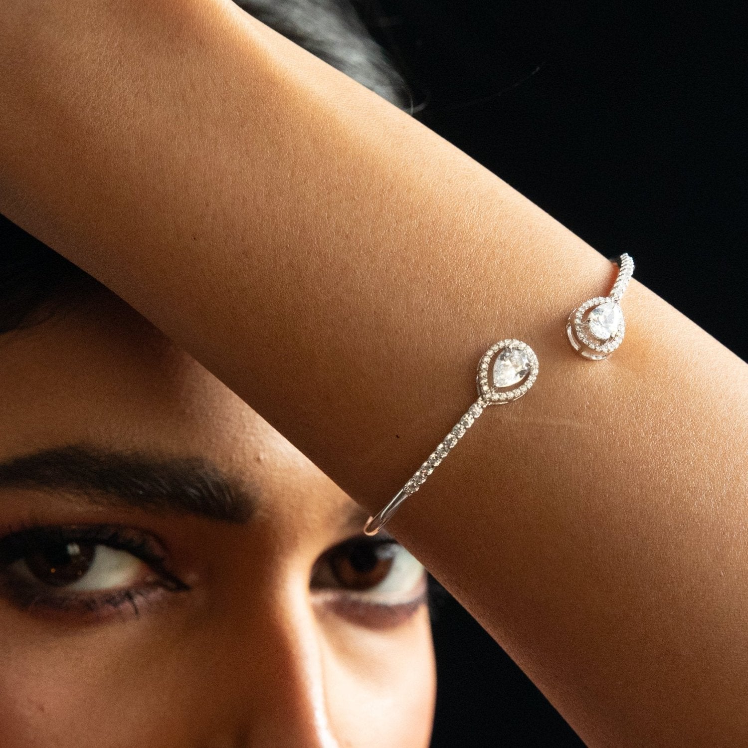 Solara CZ Silver Bracelet