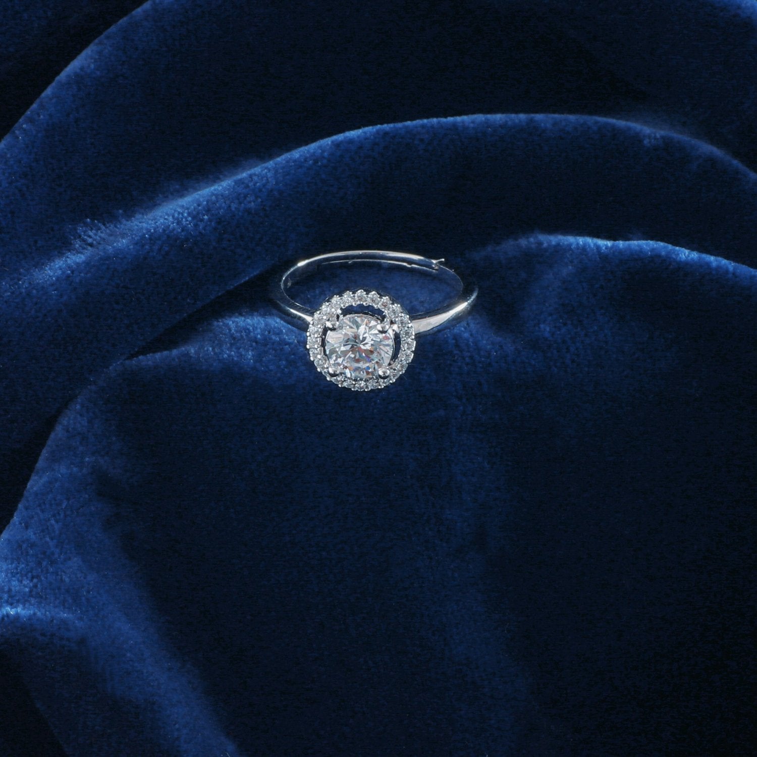 Ovaline CZ Silver Ring