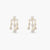 Aurelia CZ Gold Plated Silver Chandelier Earrings