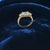 Aure CZ Gold Plated Silver Ring