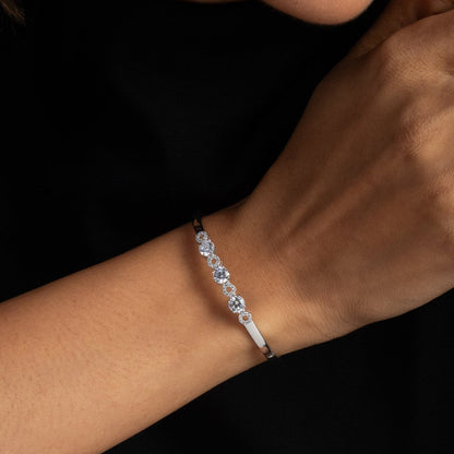 Ethereal CZ Silver Bracelet