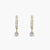 Drop of Light CZ Gold Plated Silver Hoop Earrings