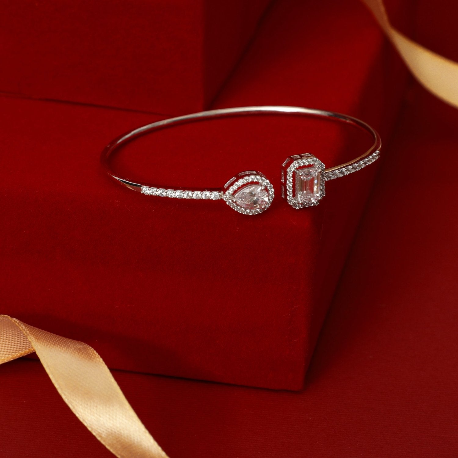 Radiant Elegance CZ Silver Bracelet