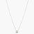 Essence CZ Silver Pendant Necklace