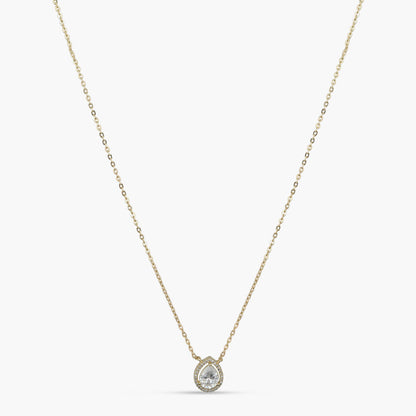 Harmony Gold Plated CZ Silver Pendant Necklace