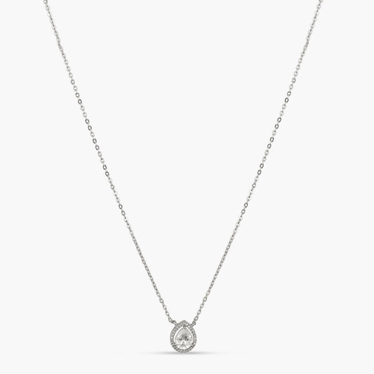 Harmony CZ Silver Pendant Necklace