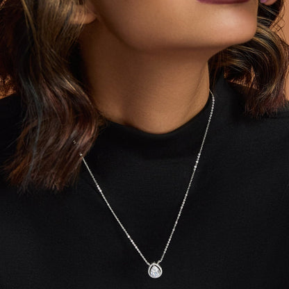 Harmony CZ Silver Pendant Necklace