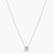 Harmony CZ Silver Pendant Necklace