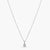 Eternal Glow CZ Silver Pendant Necklace