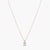 Celestial Spark Gold Plated CZ Silver Pendant Necklace