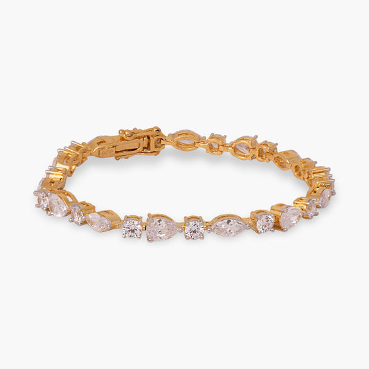 Petite Harmony CZ Silver Bracelet