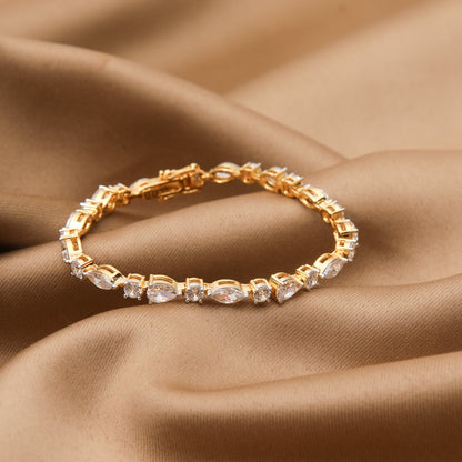 Petite Harmony CZ Silver Bracelet