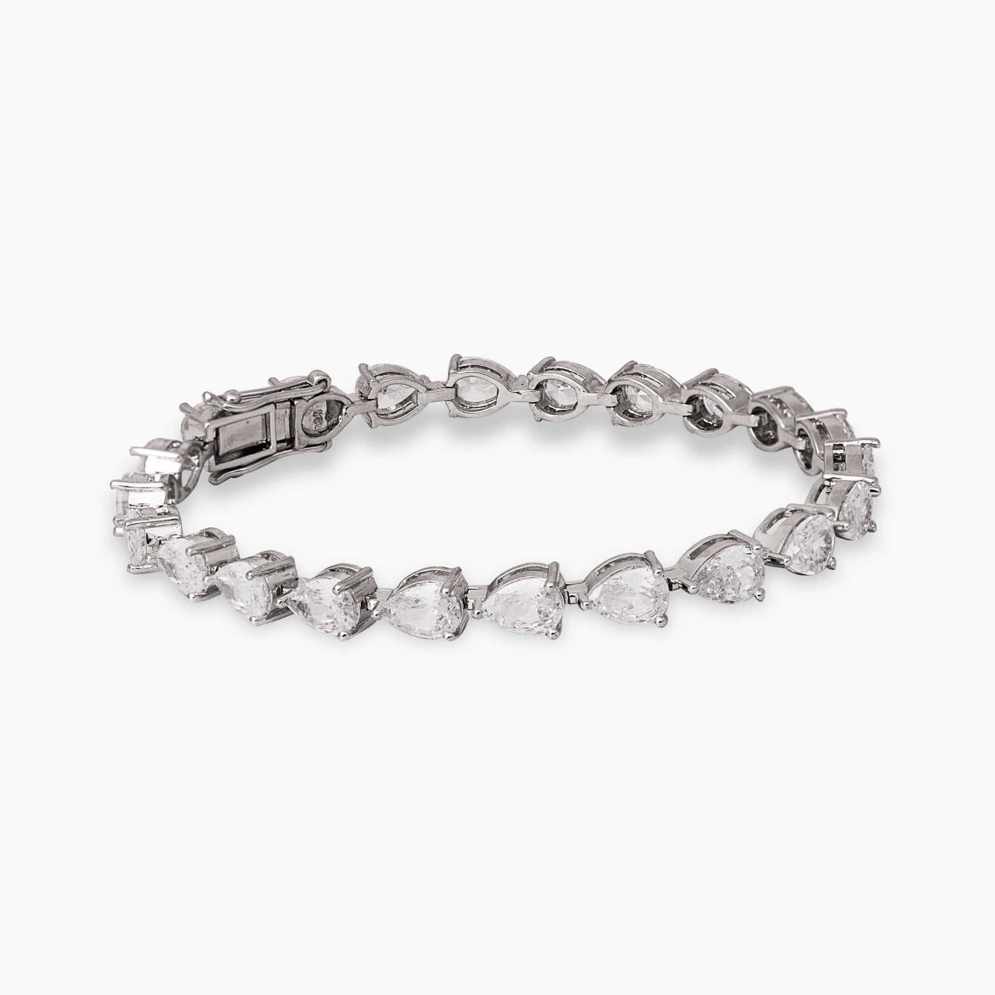 Eternal Glow CZ Silver Tennis Bracelet