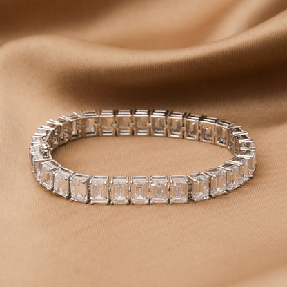 Classic CZ Silver Tennis Bracelet