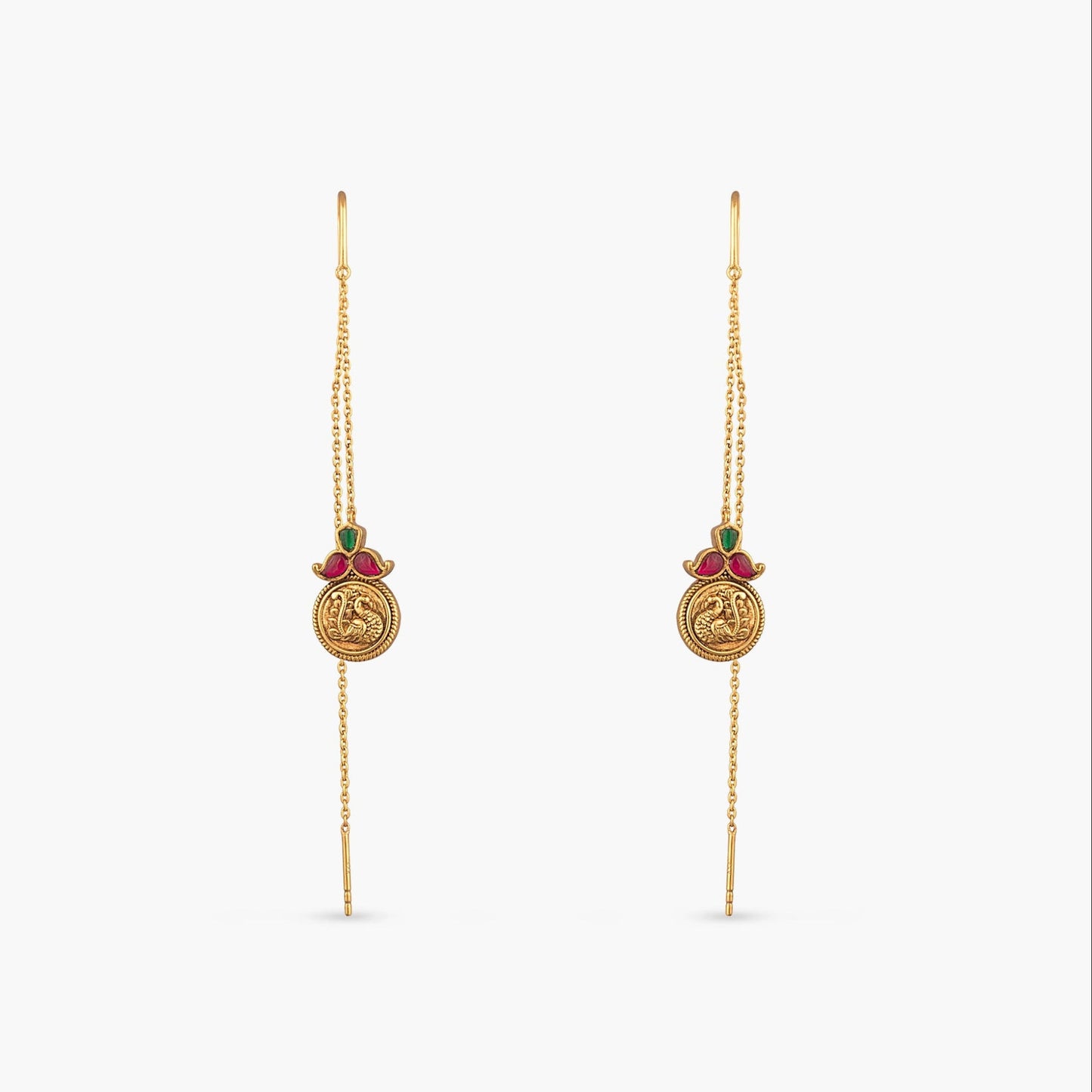 Nyra Silver Threader Earrings