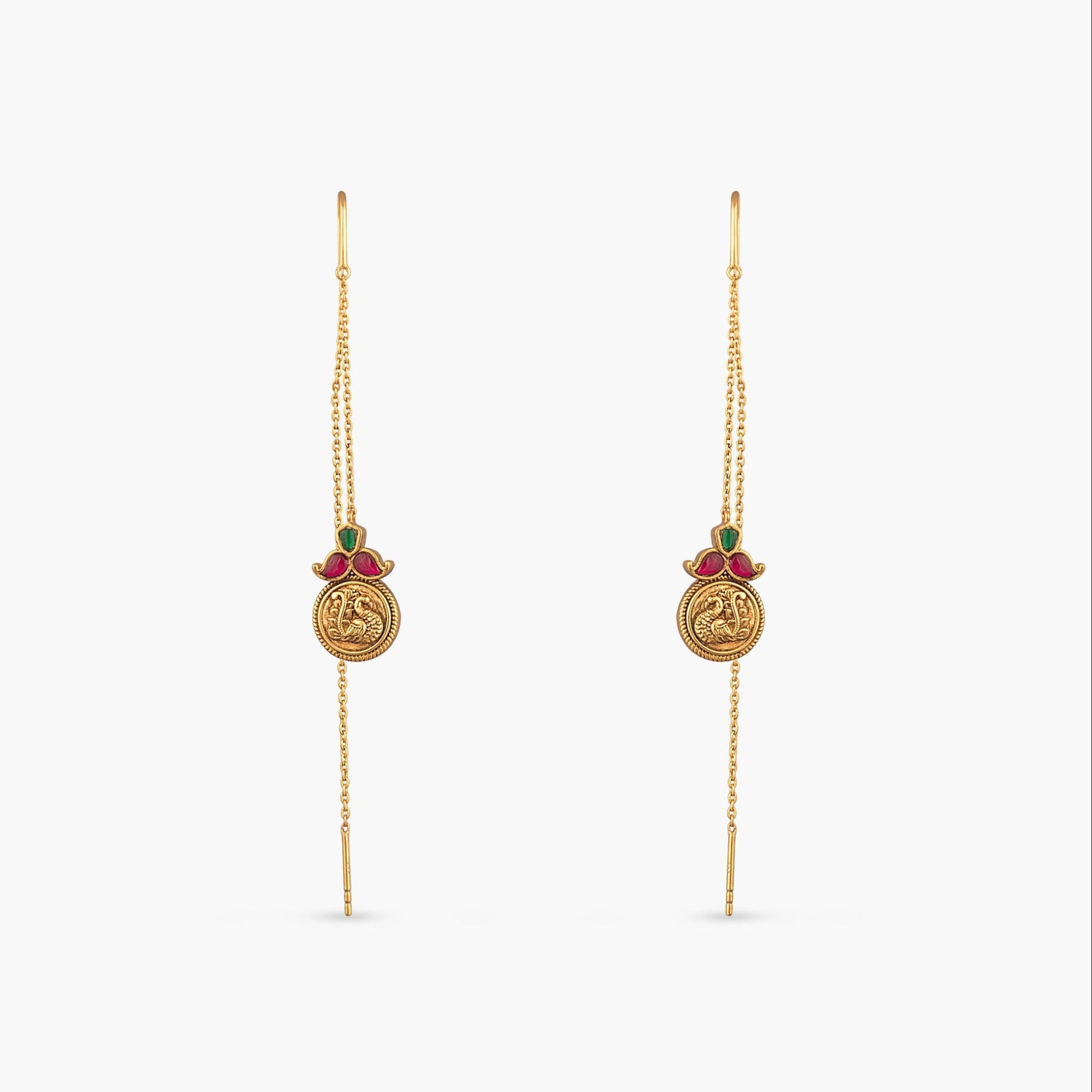 Nyra Silver Threader Earrings