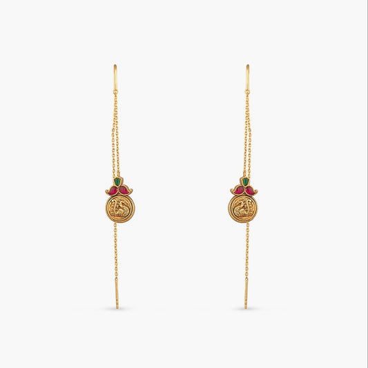Nyra Silver Threader Earrings