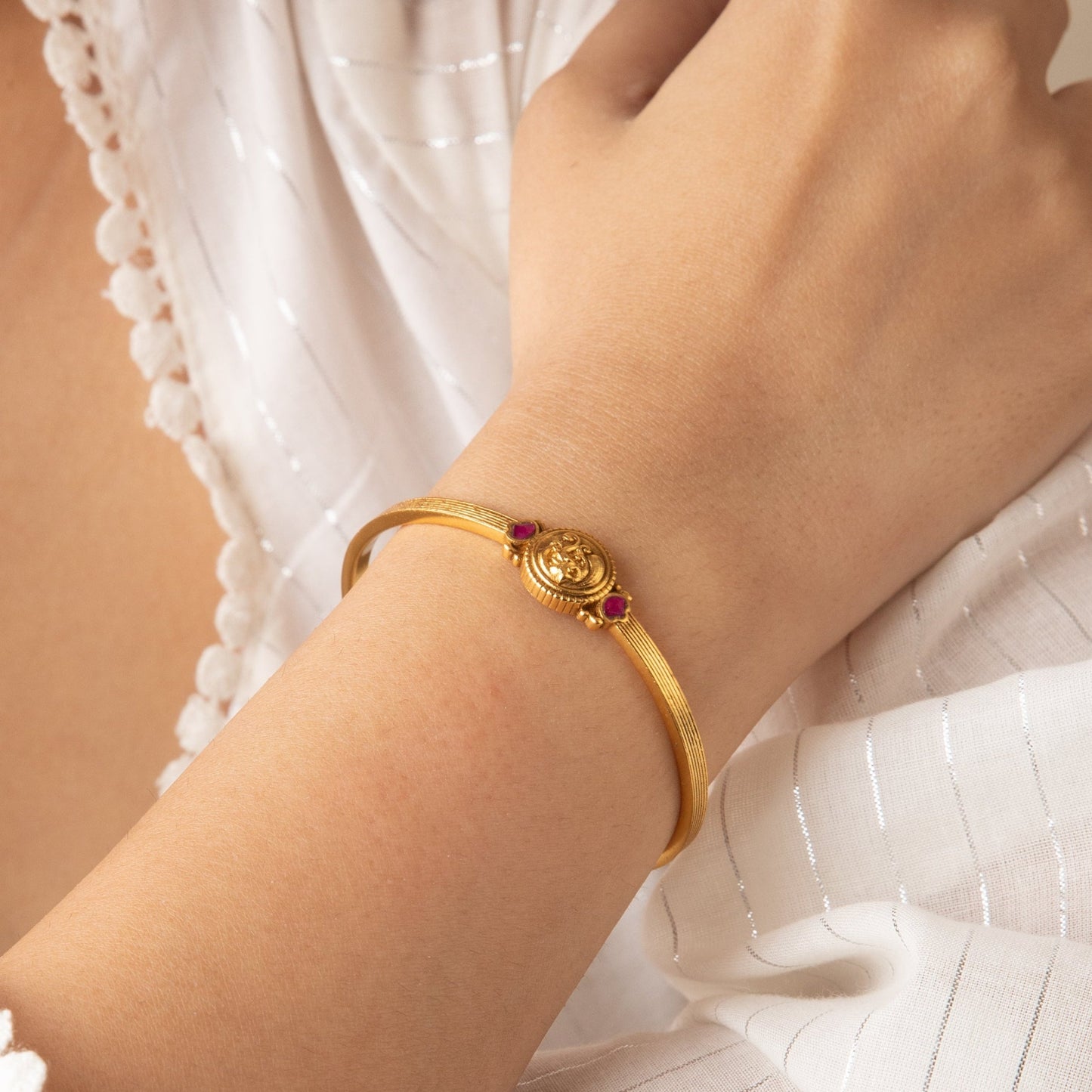 Nisha Coin Silver Bracelet