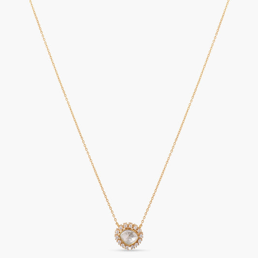 Radiant Starlight Moissanite Silver Pendant Necklace