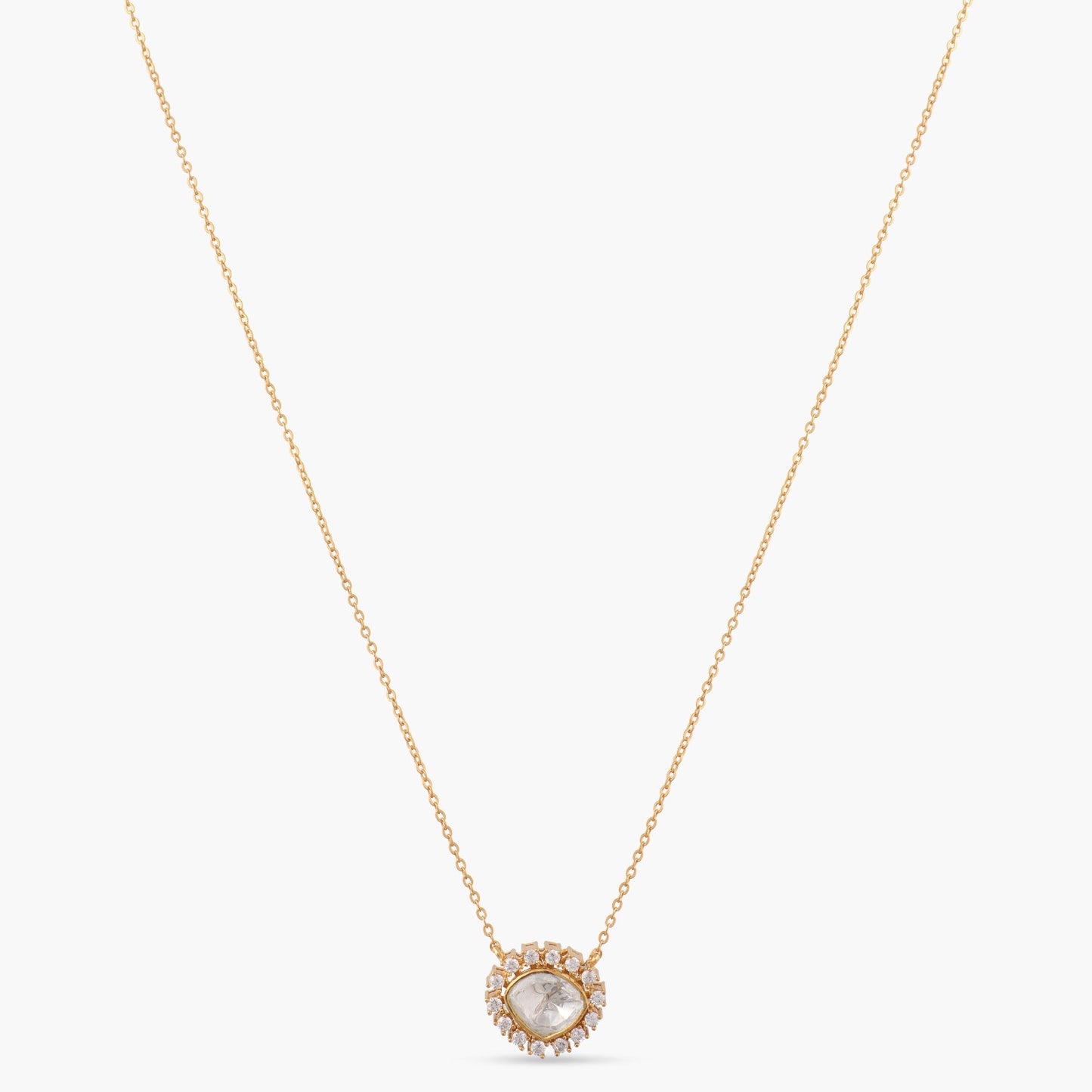 Radiant Starlight Moissanite Silver Pendant Necklace