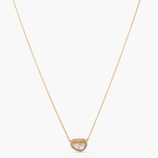 Halo Charm MOISSANITE SILVER MANGALSUTRA NECKLACE
