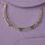 Tri-Petal CZ Silver Cuff Necklace