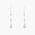 Trinity Pearl Gold Plated Silver Drop Earrings