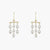 Luna Gold Plated Silver Drop Earrings