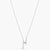 Halo Pearl Silver Pendant Necklace