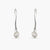 Muse Pearl Silver Drop Earrings