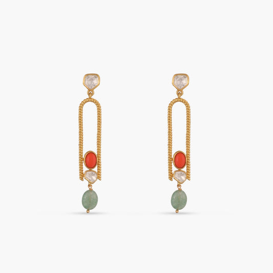 Oceanic Weavers Sleek Silver Drop Earrings