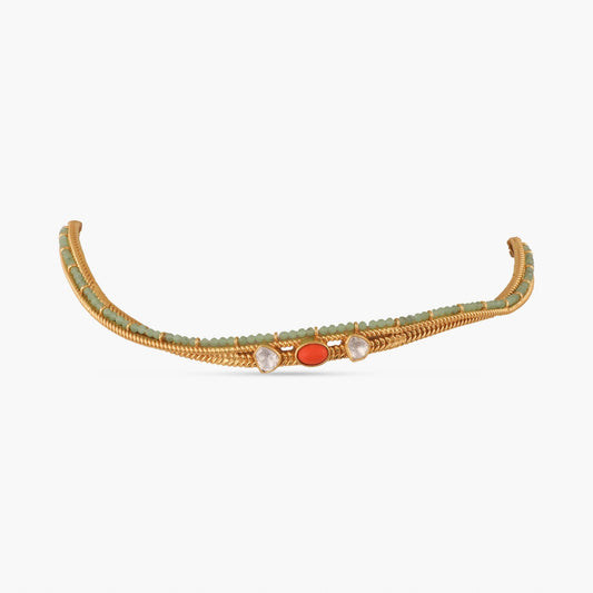 Oceanic weavers Statement Silver Choker