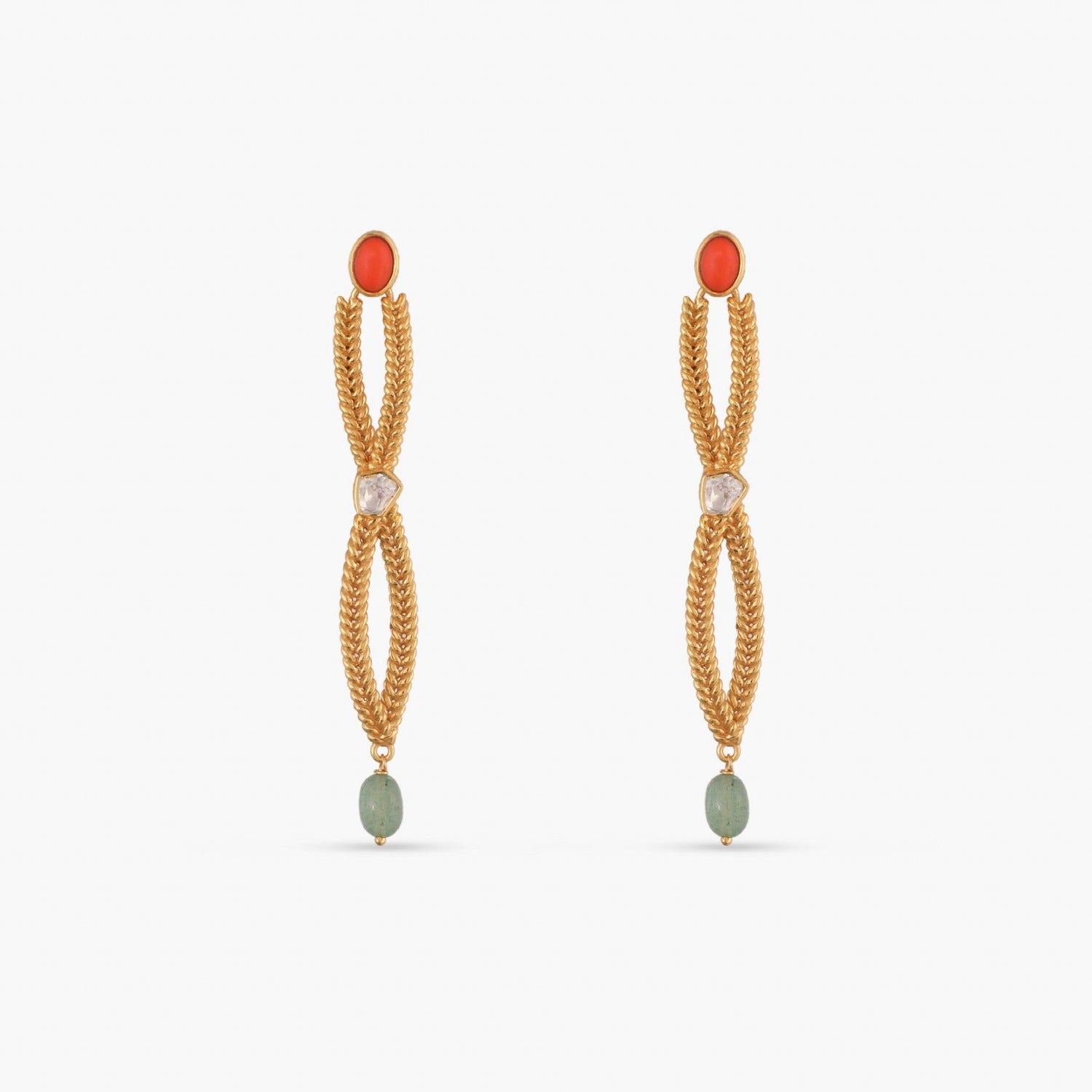 Oceanic weavers Braided Silver Drop Earrings